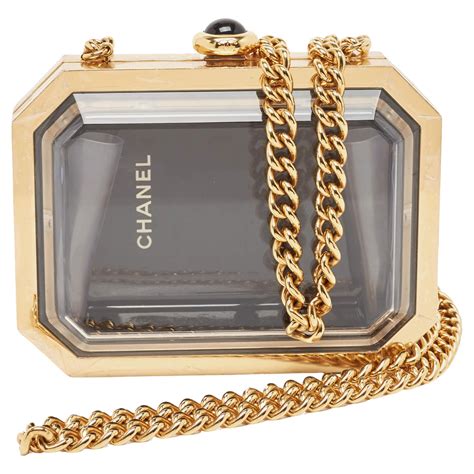 chanel plexi evening bag|Evening bag, Plexi, enamel & gold.